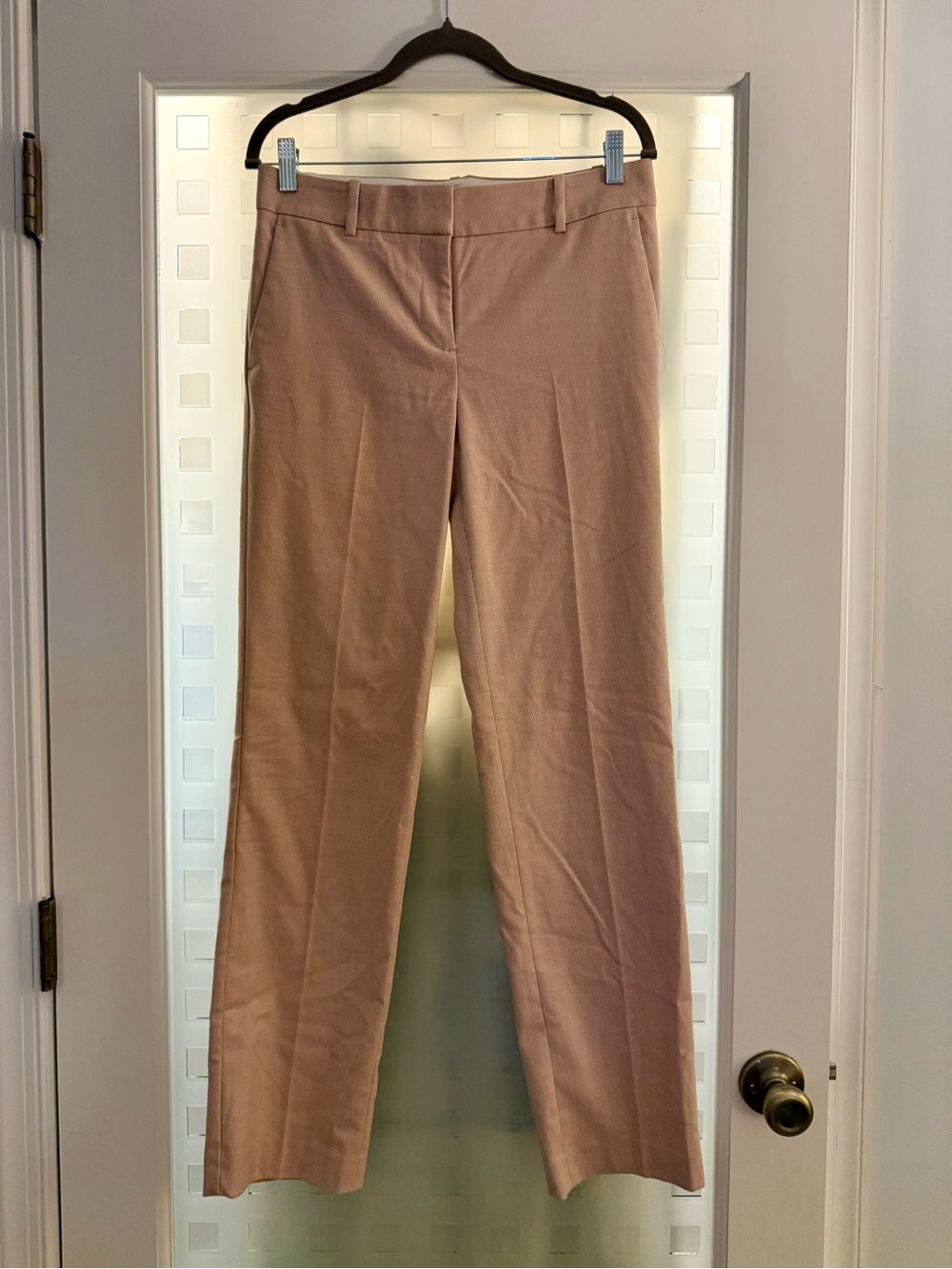 Ann Taylor Pink Straight-Leg Trousers